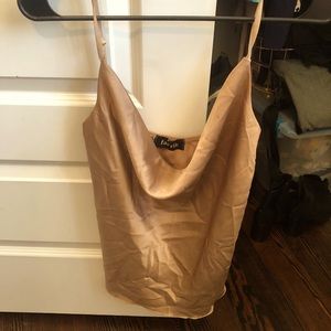 Swoop sexy champagne top